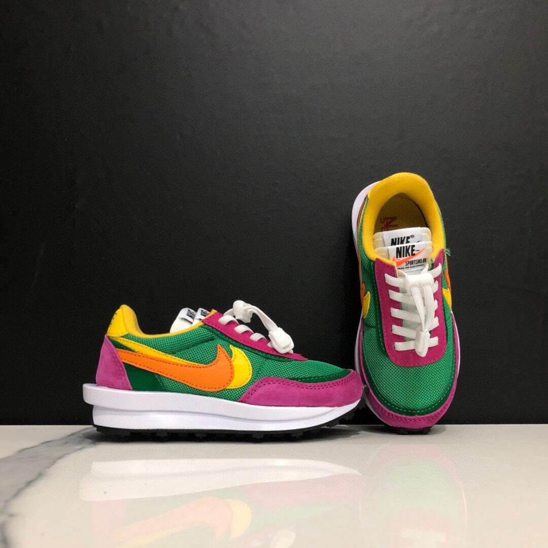 Nike Waffle Casual Jogging Shoes Deconstructed Double Hook