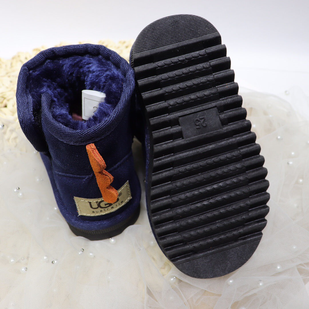 Ugg Velcro Dinosaur Children's Snow Boots" navy"