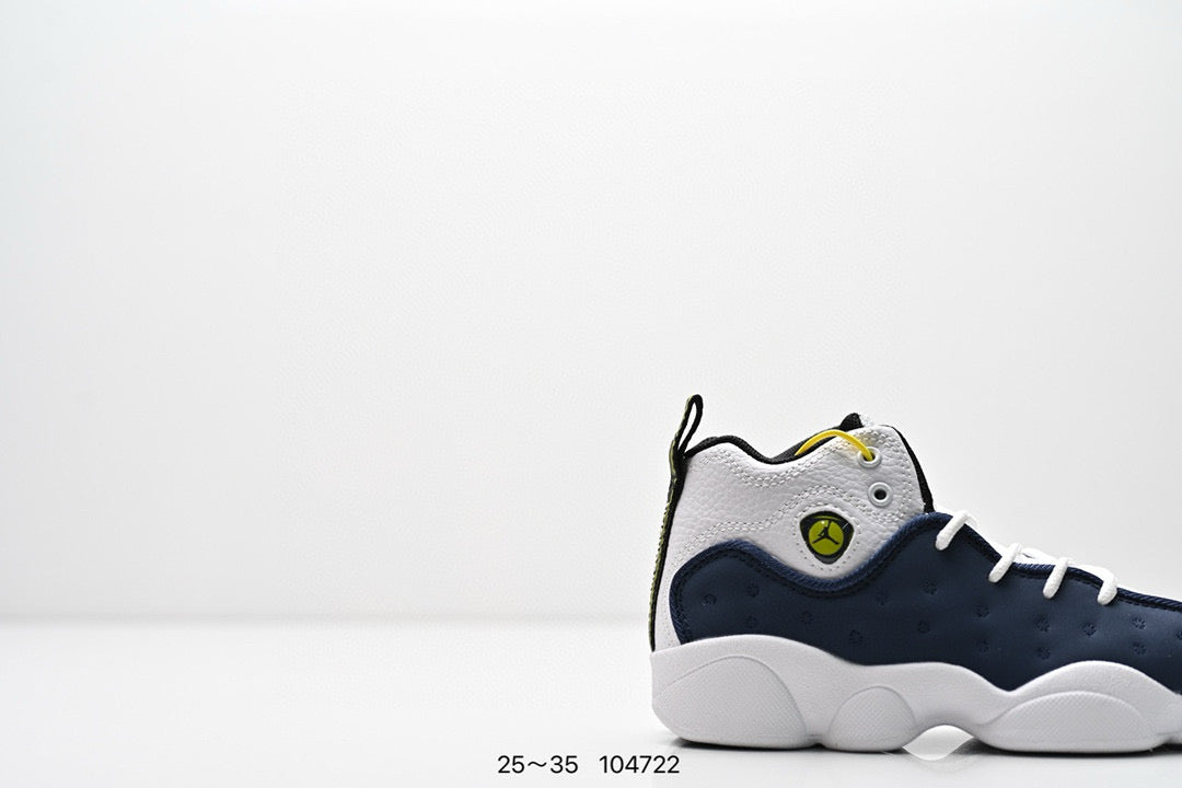 Jordan 13 children's shoes" dark blue, white"