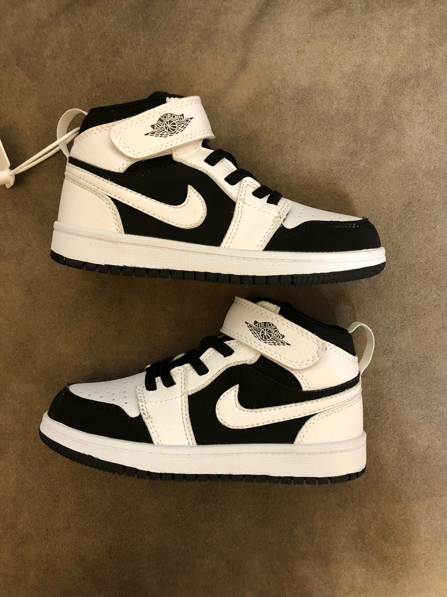 Joe's high-top Velcro children's shoes" white, black"