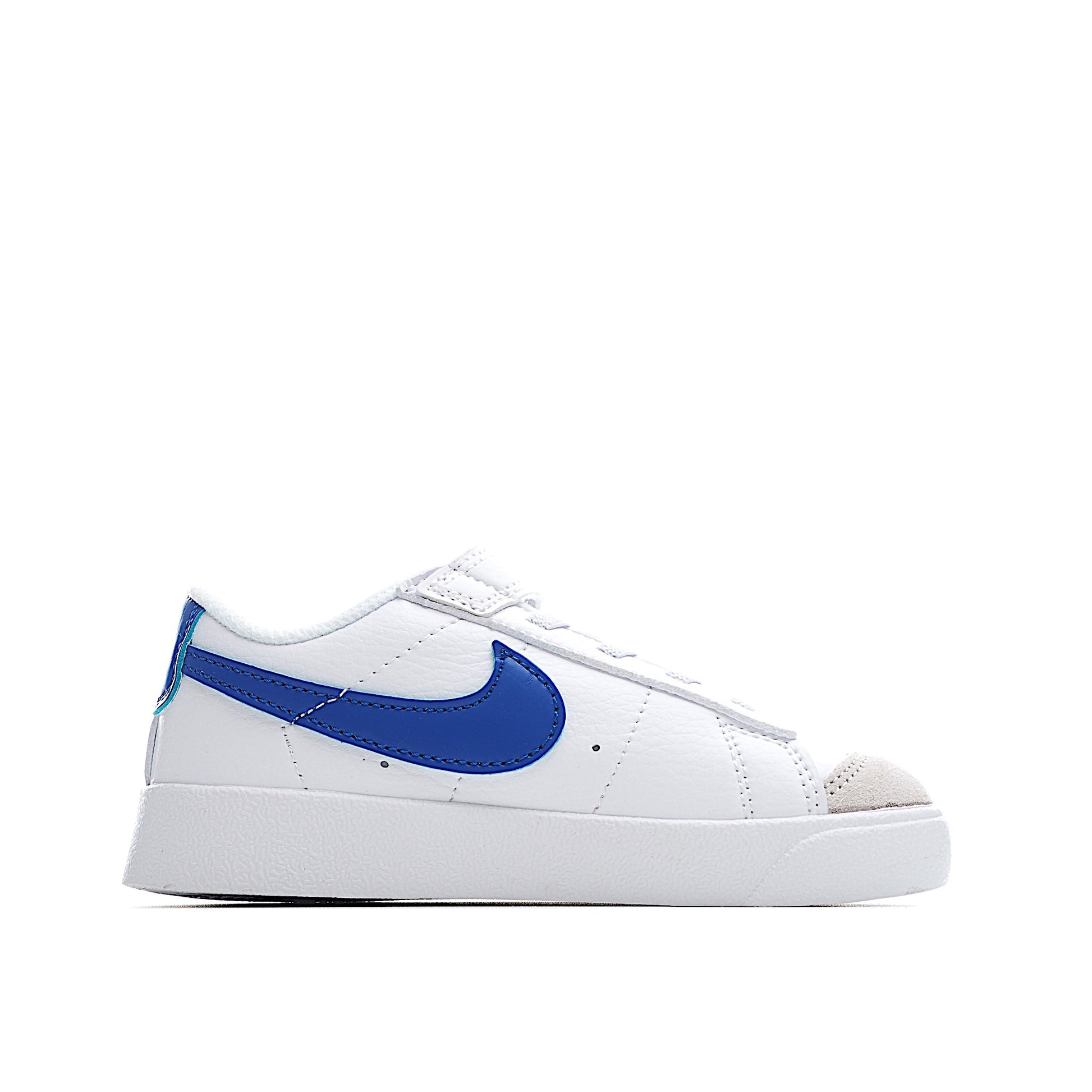 Trail Blazers Velcro Low-Top Kids Sneakers" white, blue"