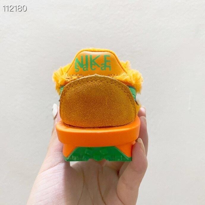 Nike Waffle Casual Jogging Shoes Deconstructed Double Hook" orange"