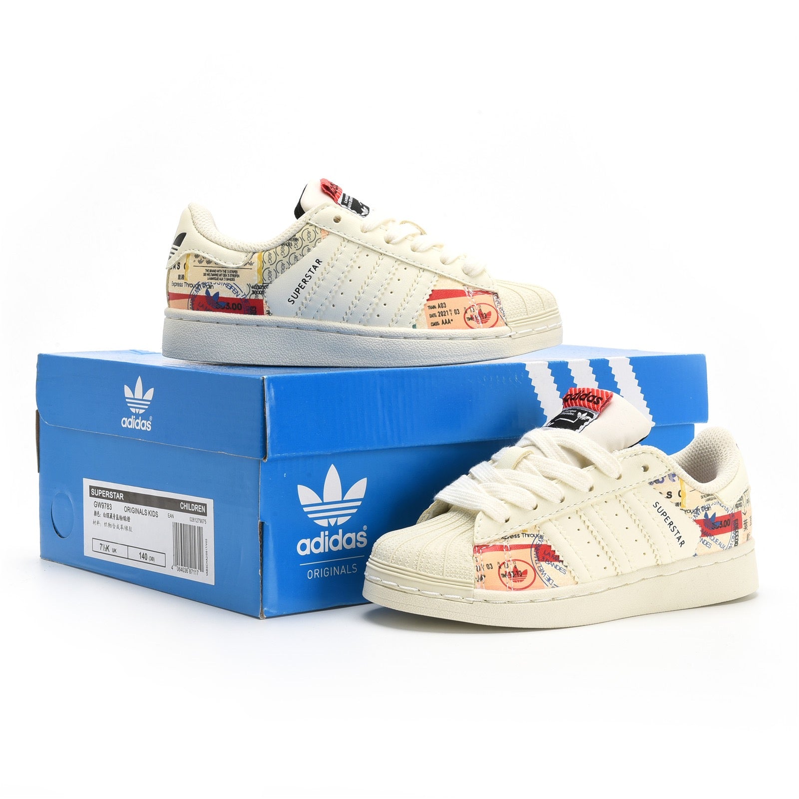 Adidas shell toe lace-up sneakers