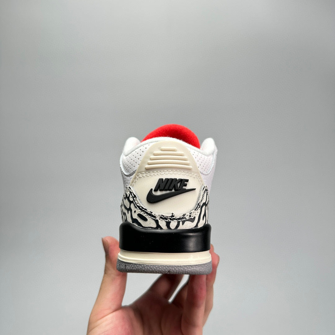 Jordan 3 children's shoes" white,cream"