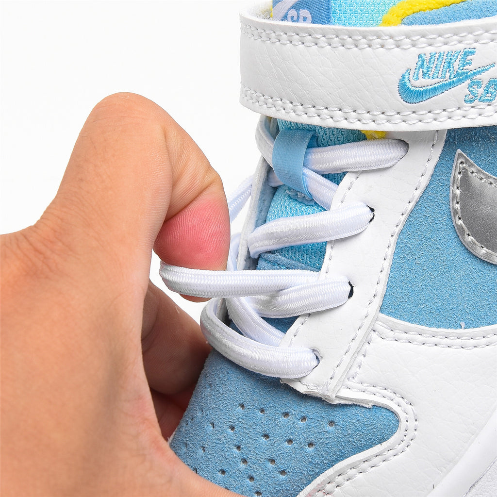 SB Velcro children's shoes" white, blue"