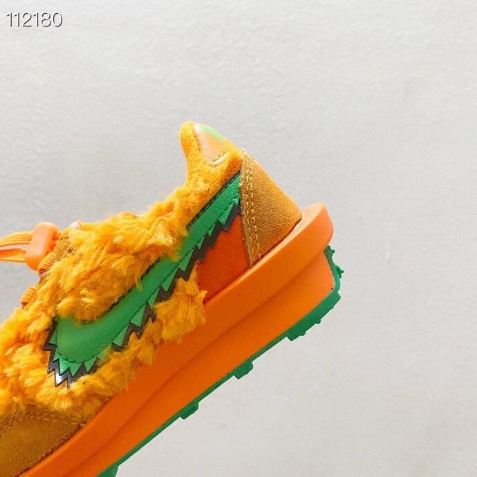 Nike Waffle Casual Jogging Shoes Deconstructed Double Hook" orange"