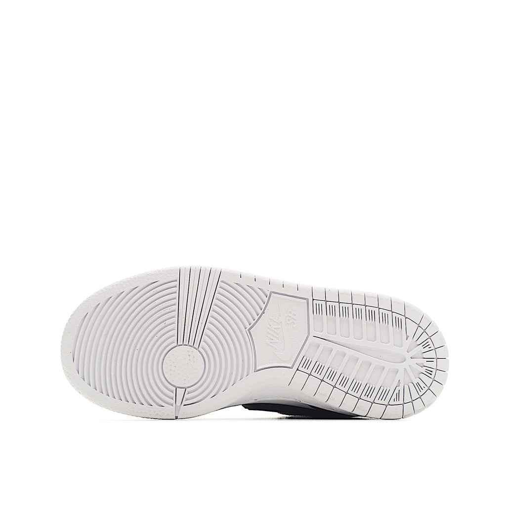 Nike Dunk High Top Swoosh " white, black"
