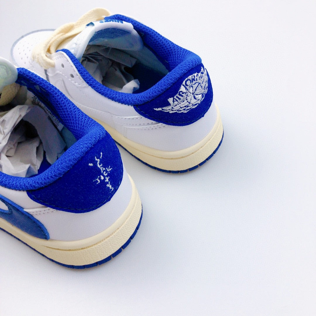 Jordan low-top reverse hook black warrior" white, blue"
