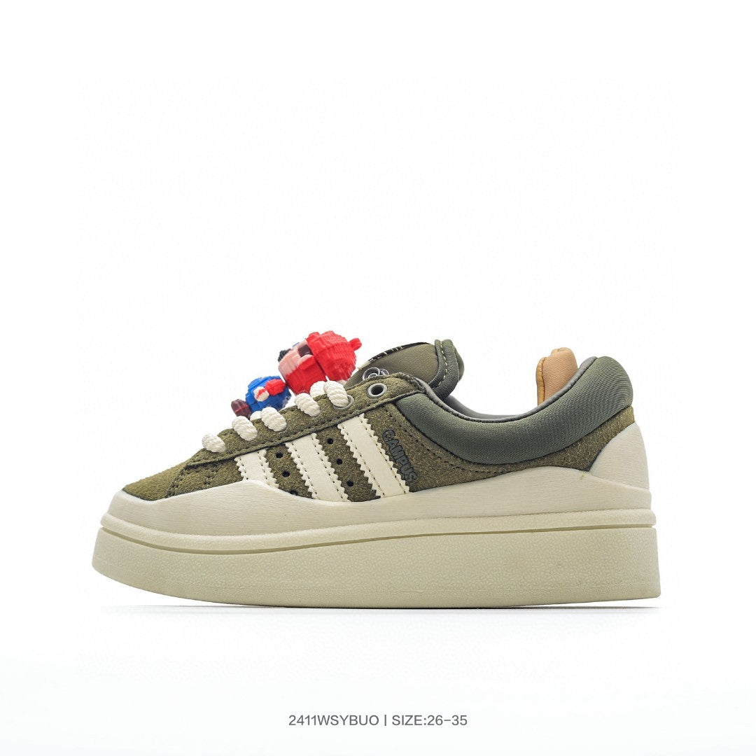 Bad Bunny x Adidas Originals Forum Low Bad Bunny" dark khaki"