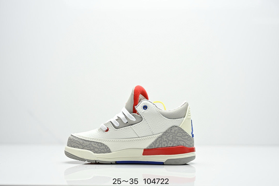 Joe 3" white, red, blue"