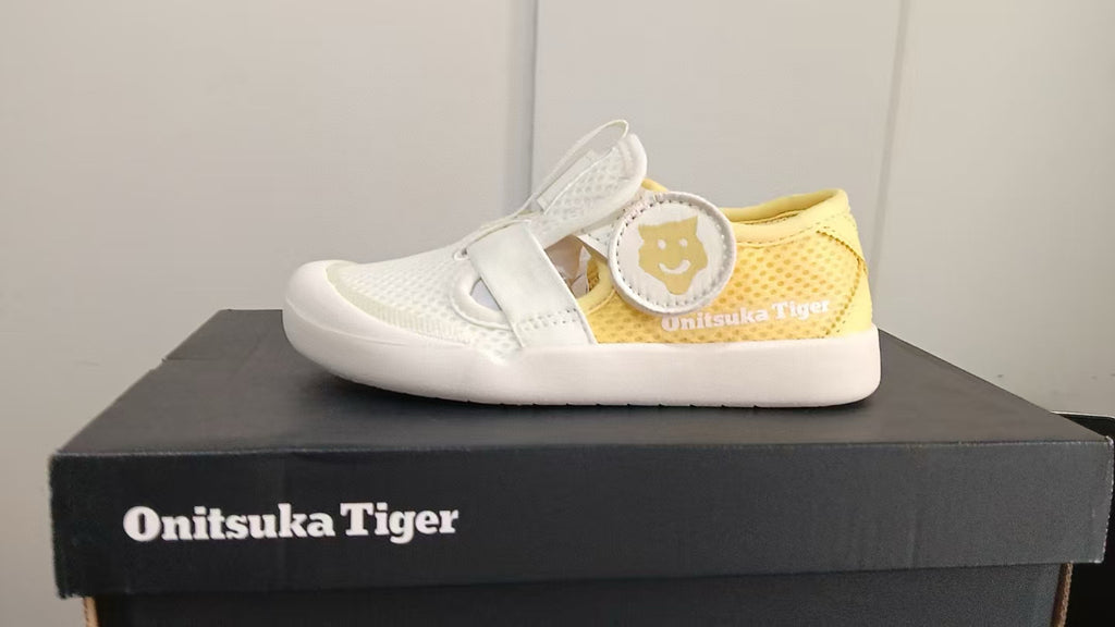 YSS Onitsuka mesh bread head sandals" white, yellow"