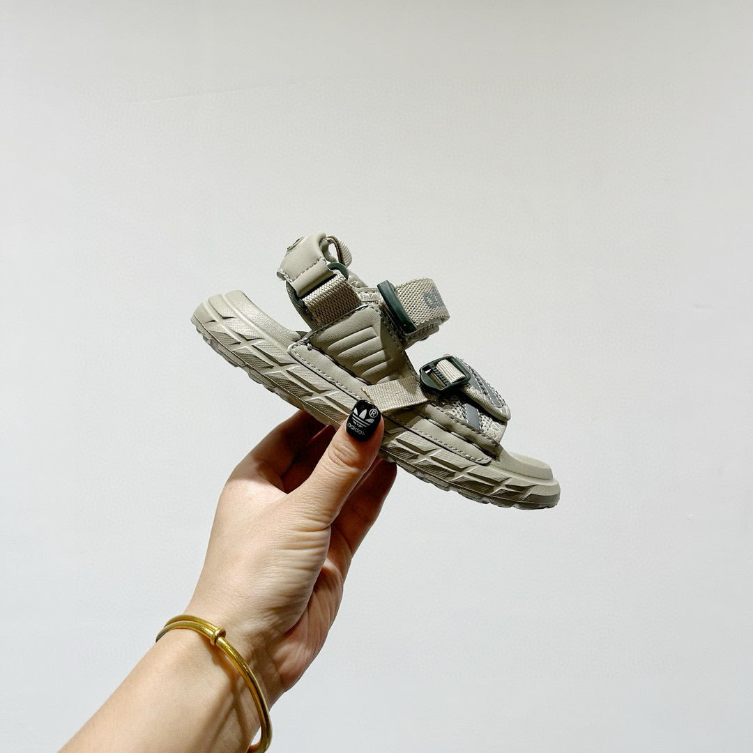 Adidas Velcro children's beach sandals"  light, muted green"