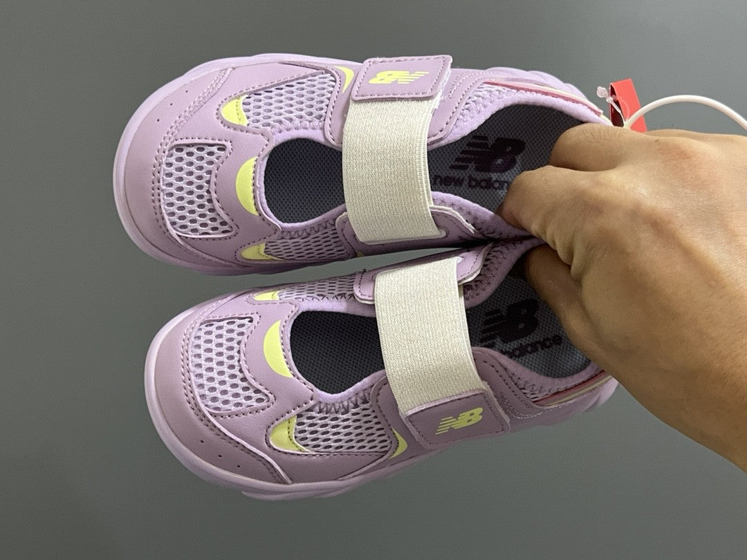 NB new 920 Mary Jane mesh stitching Velcro children's sandals" Purple"