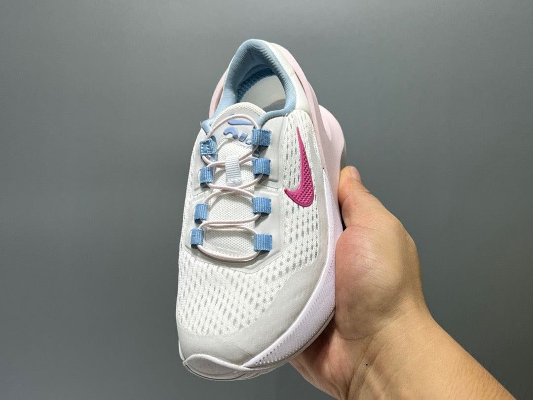 Nike 270 third generation elastic band air cushion children's shoes" white, pink, blue"