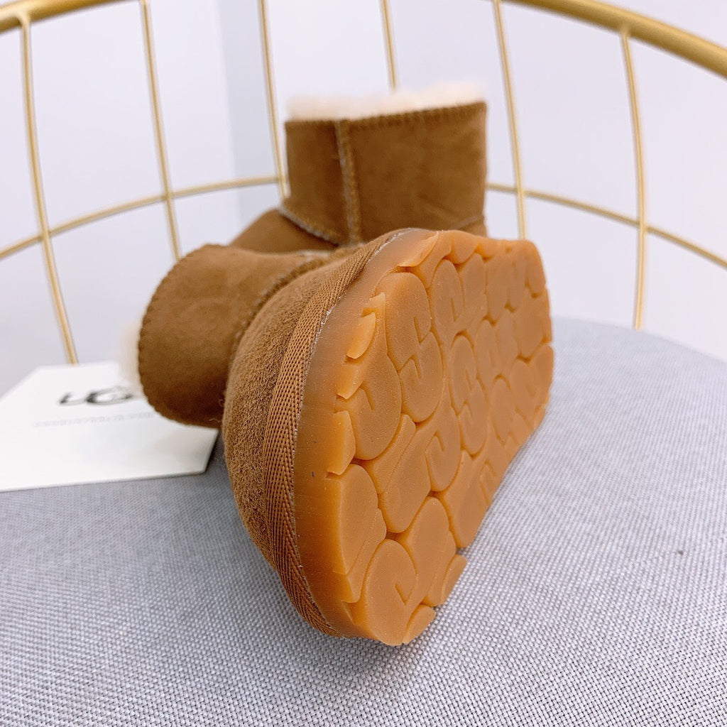 UGG Velcro Baby Shoes" Brown"
