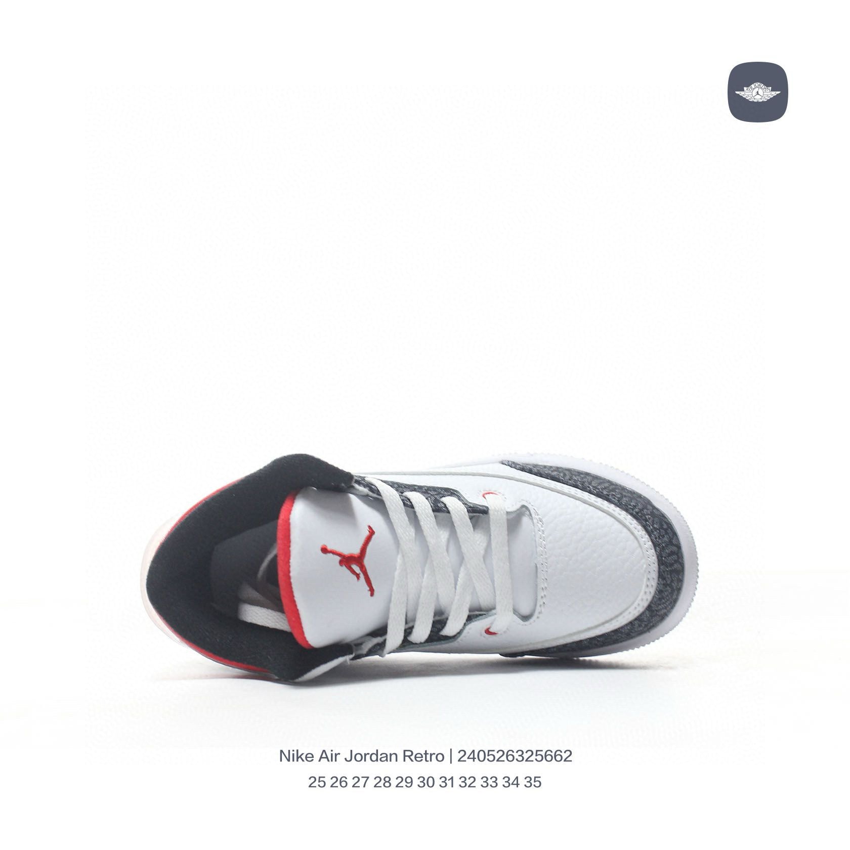 Joe 3" white, red"