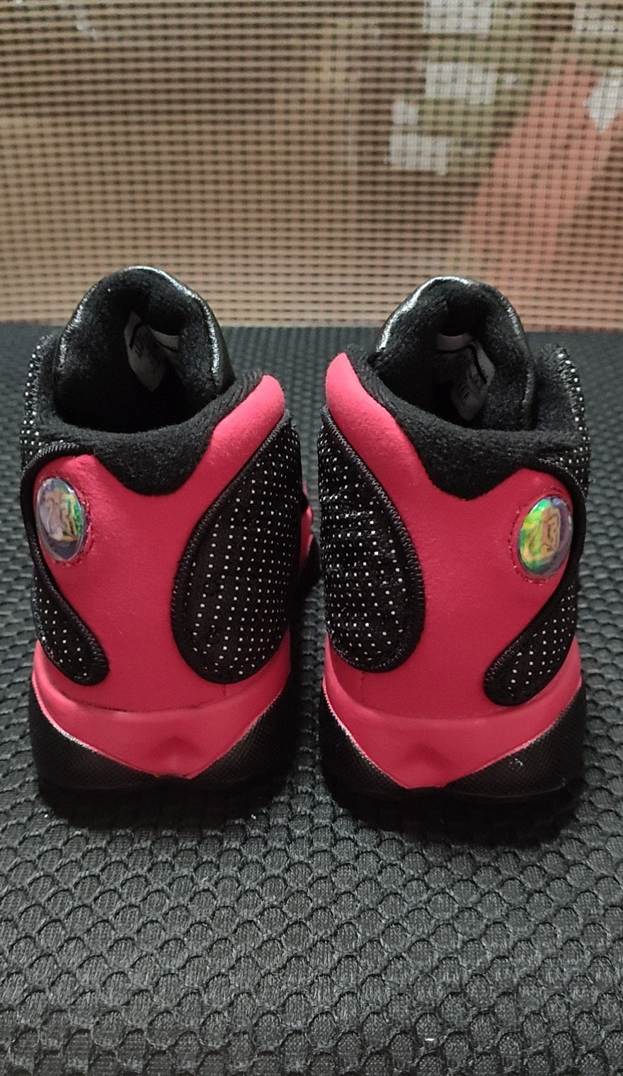 Joe 13 high top children's shoes" black, red'
