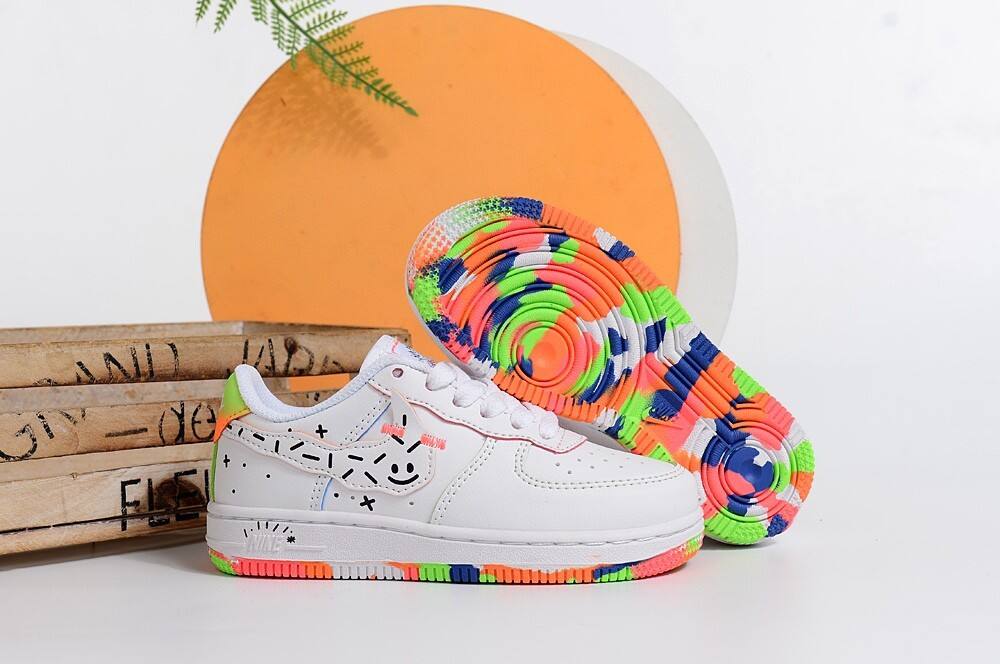 Air Force low-top lace-up sneakers" white"