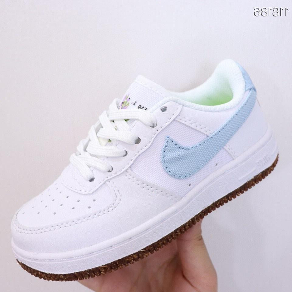 Air Force low-top lace-up sneakers" white"