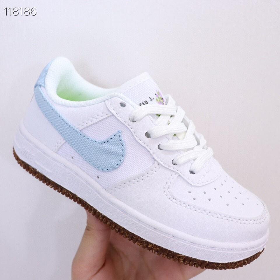 Air Force low-top lace-up sneakers" white"