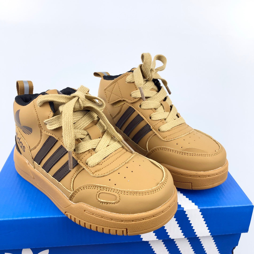 Adidas mid-section sneakers" light brown"