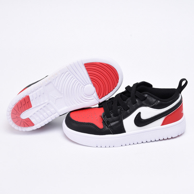 Joe 1 magic buckle children's shoes" white, black, red"