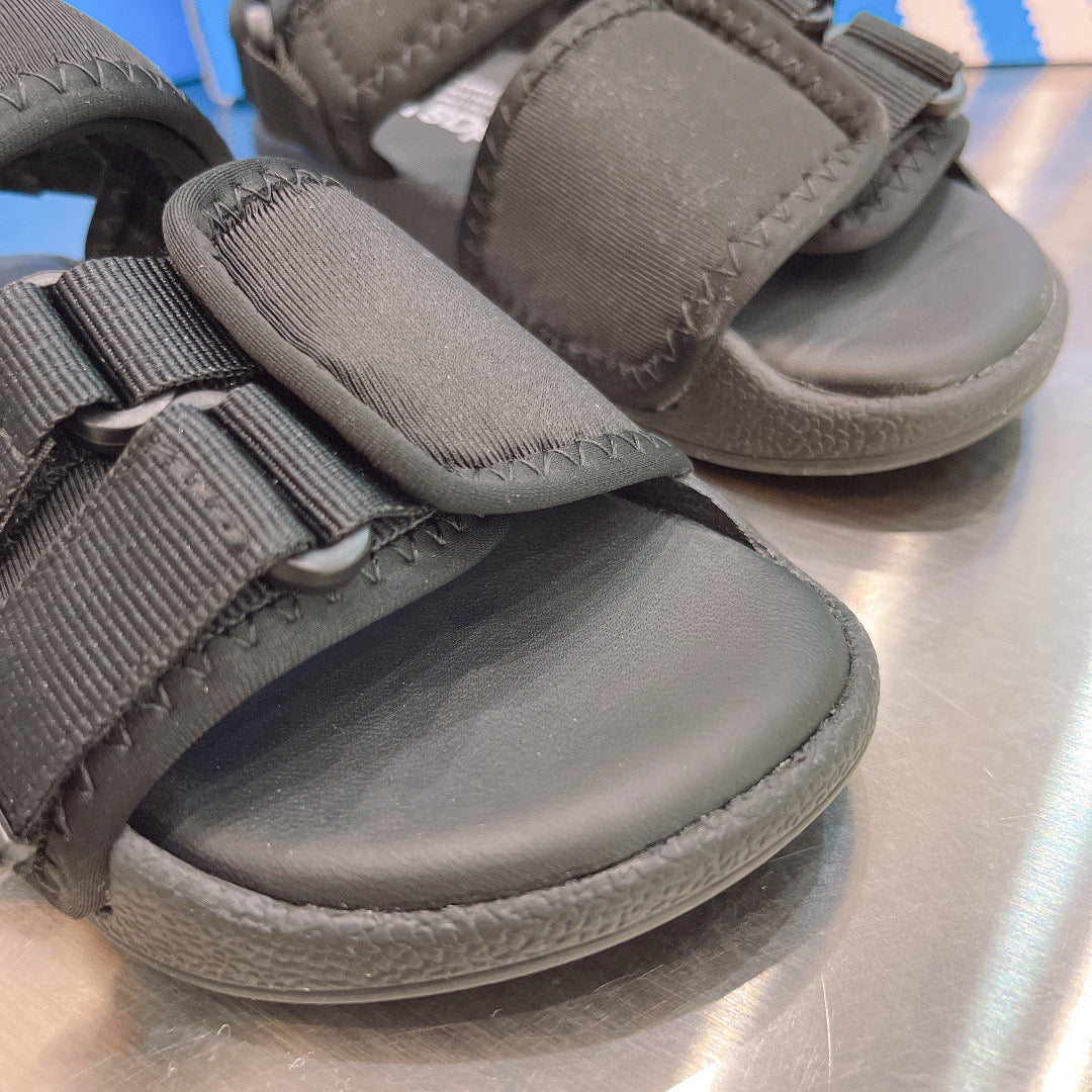 Adidas clover hook and loop beach sandals" black"