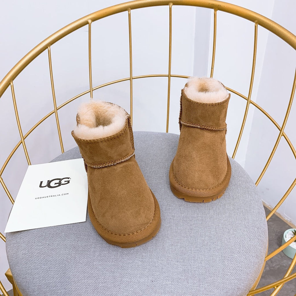 UGG Velcro Baby Shoes" Brown"
