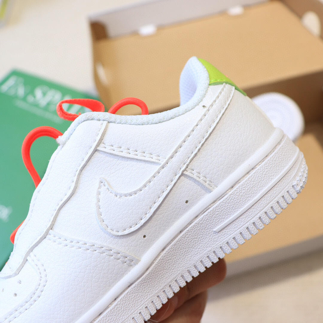 Air Force low-top lace-up sneakers" white"