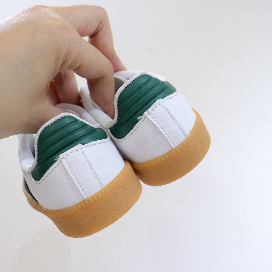 Adidas children's training shoes" white, green"