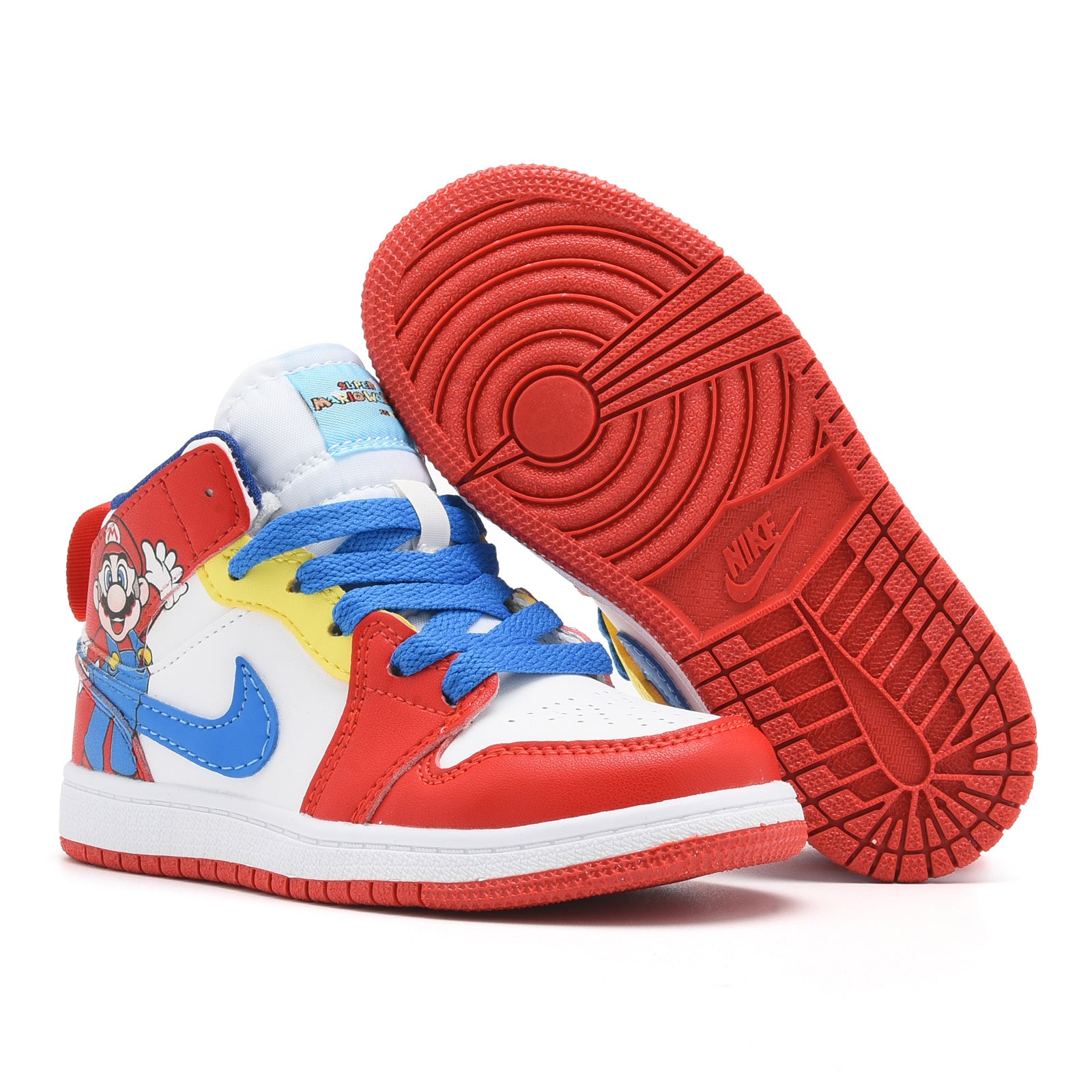 AJ-127" white, red"