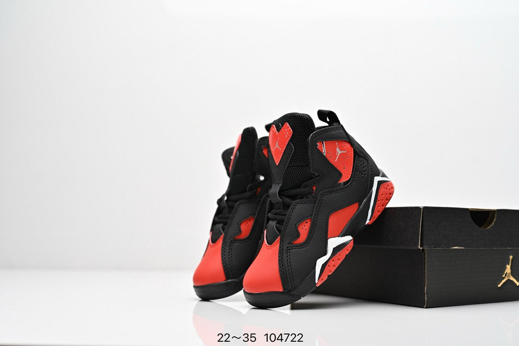 Joe 6 children's basketball shoes" black, orange"