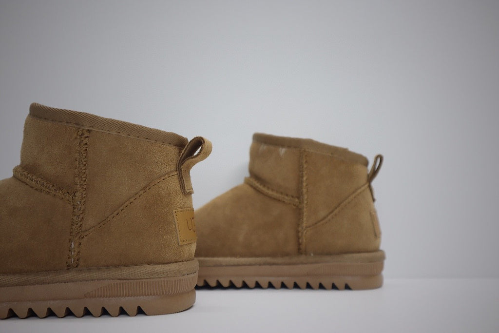 low-top UGG ankle boots" brown"
