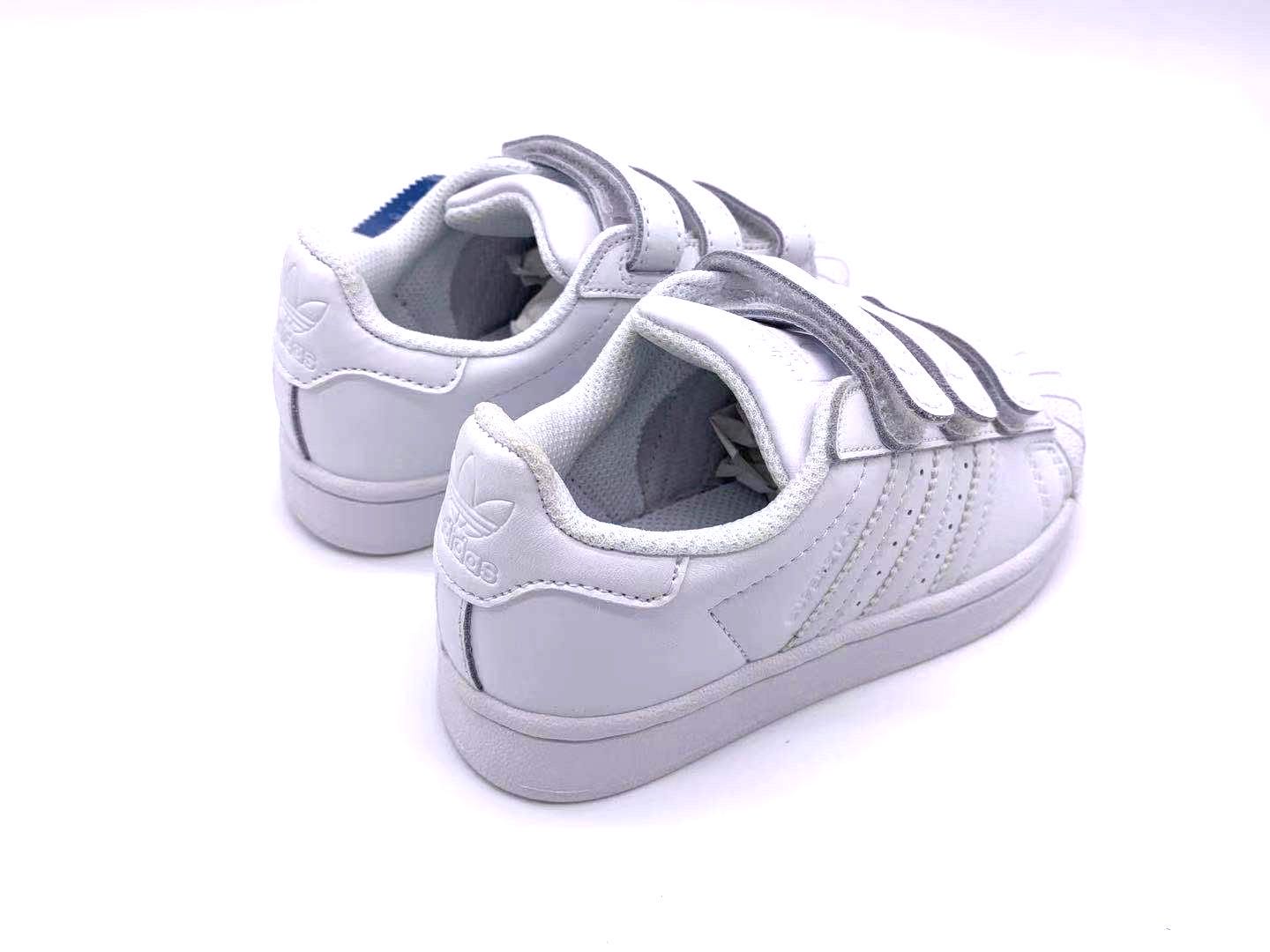 Adidas classic shell toe children's shoes" white"