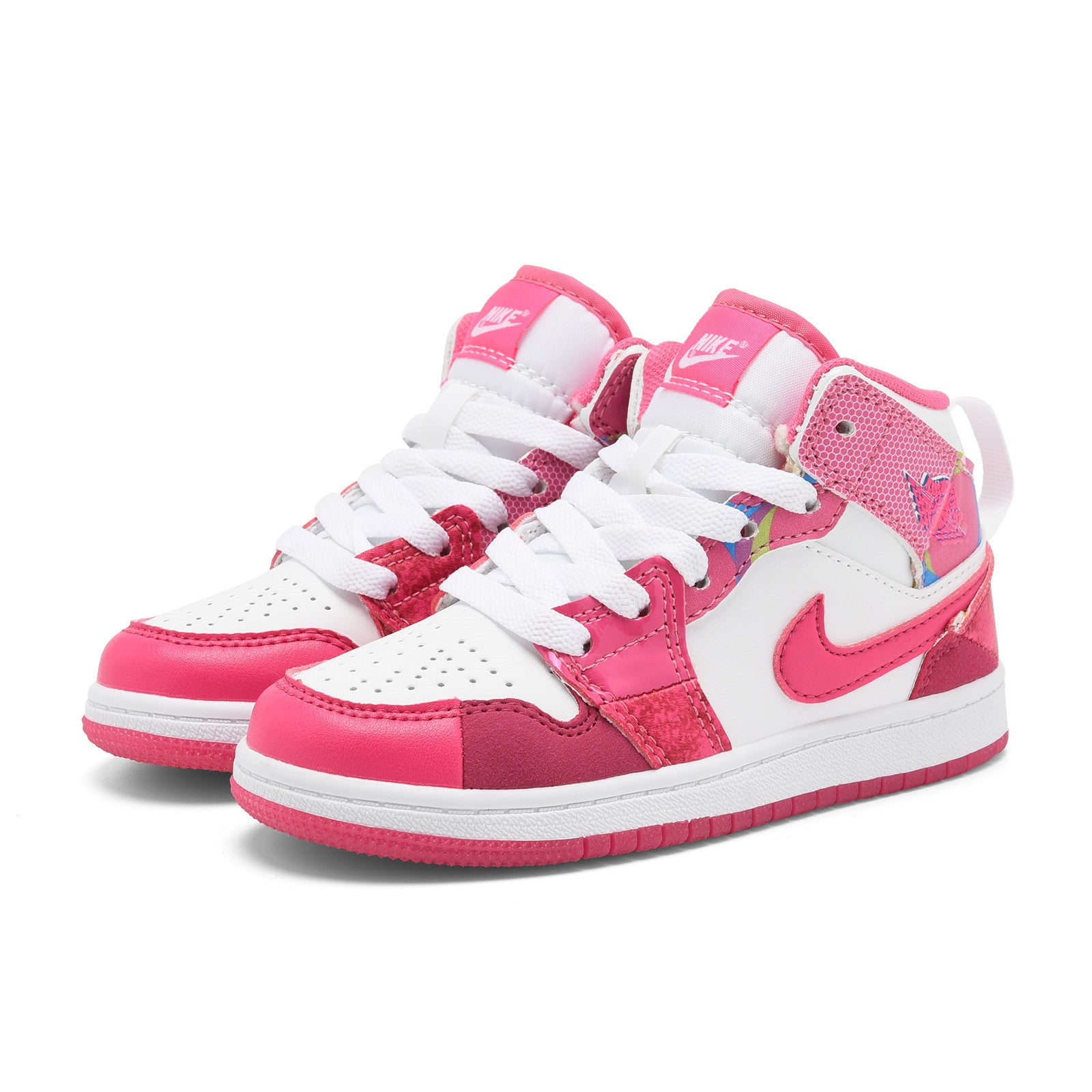 AJ-127" white, pink"