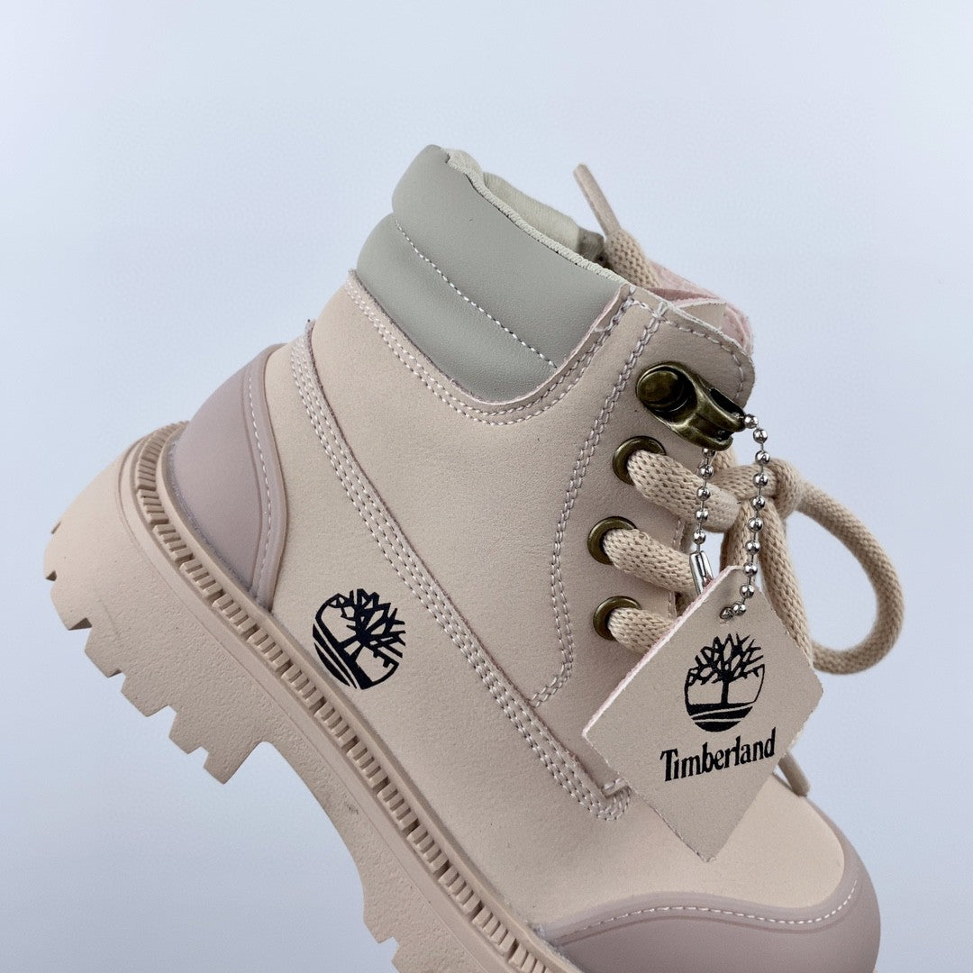 Timberland children's martin boots"light pink"