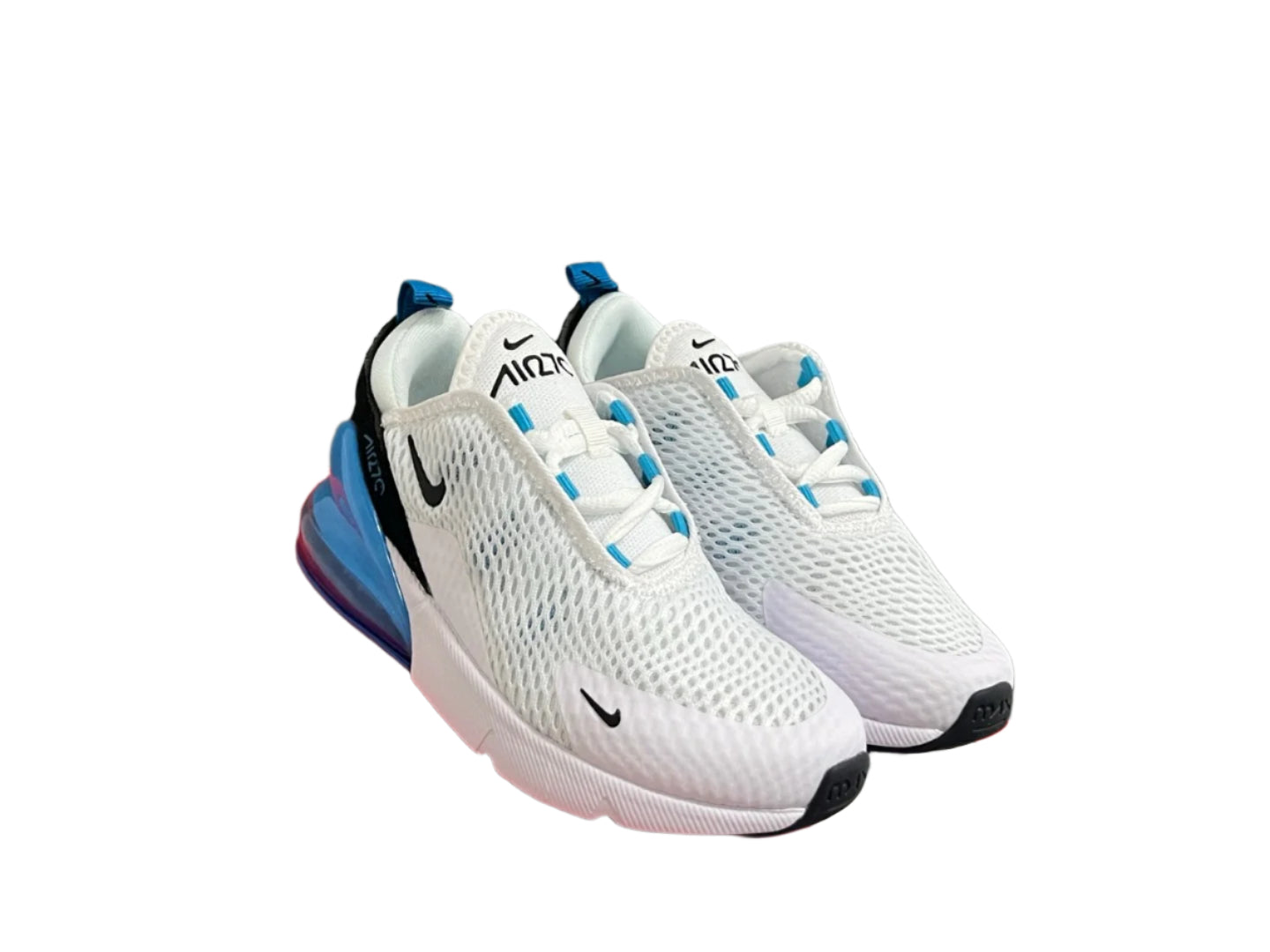 NK new 270 mesh children's sports shoes" white, blue"