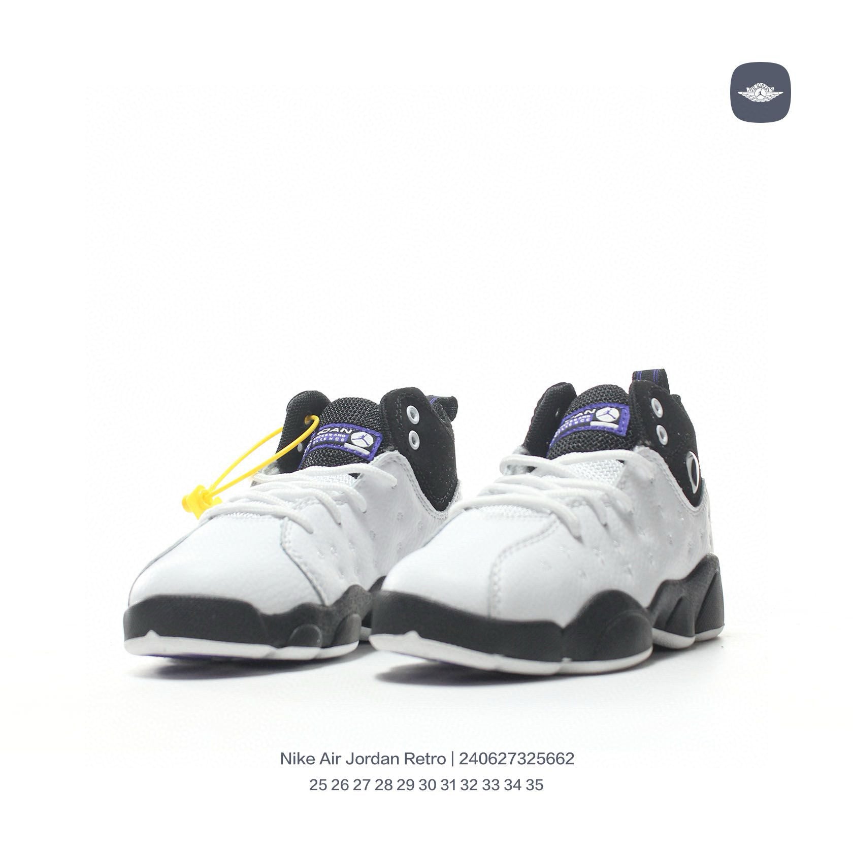 AJ13-1/split leather'  white, black"