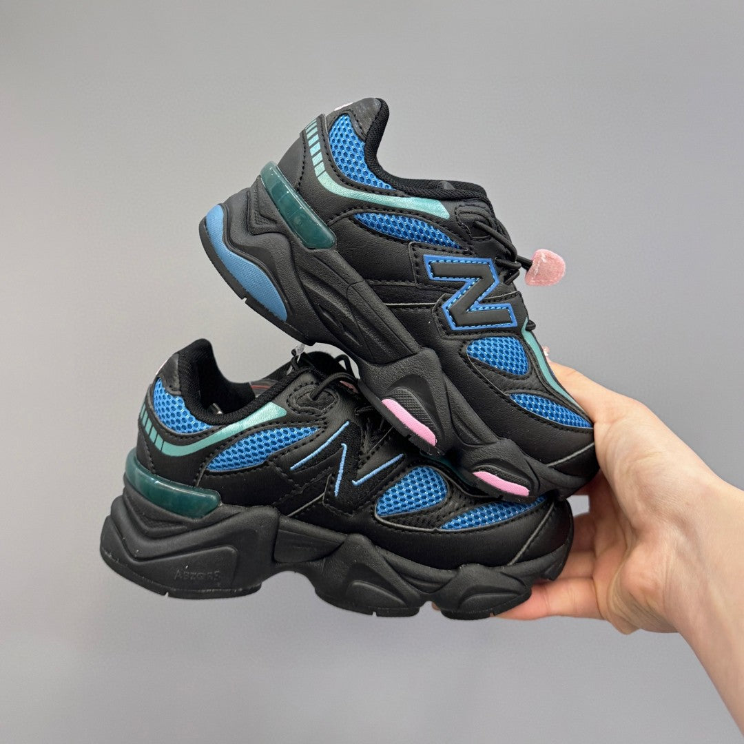 New Balance 9060 series retro versatile dad style elephant" black, blue"