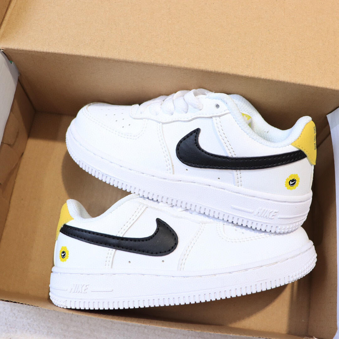 Air Force low-top lace-up sneakers" white"