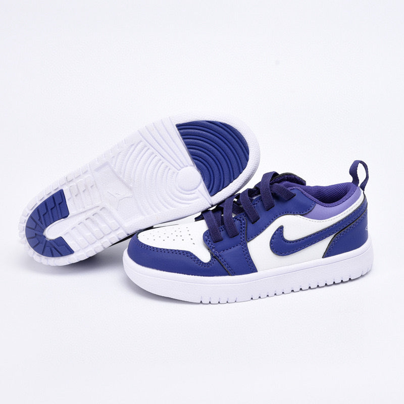 Joe 1 magic buckle children's shoes" white, blue"