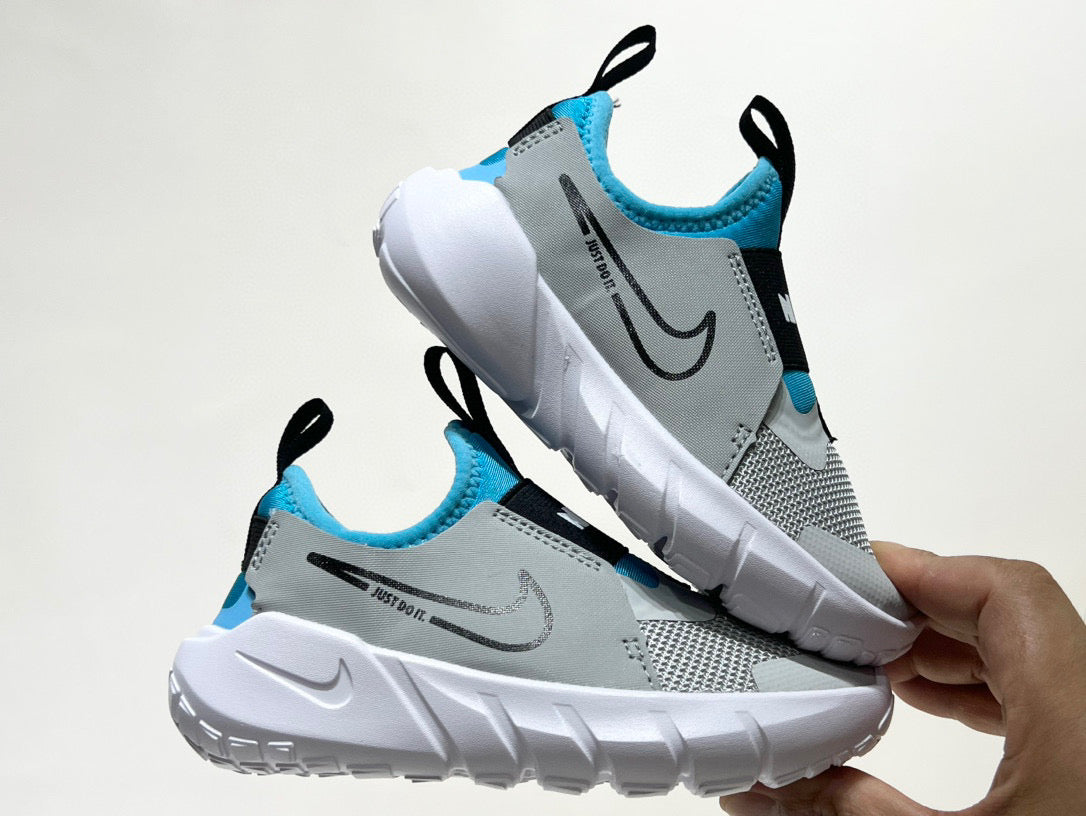 Nike's new barefoot slip" gray, blue"