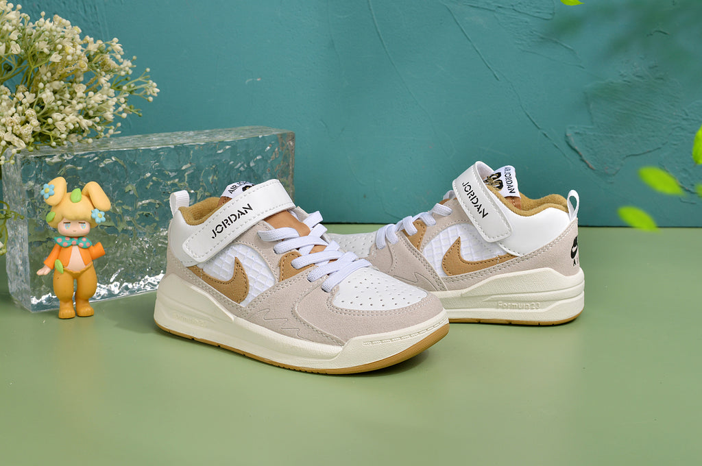 Nike Jordan 90 children's casual shoes" gray, brown"