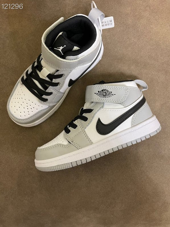 Joe's high-top Velcro children's shoes" gray, white"