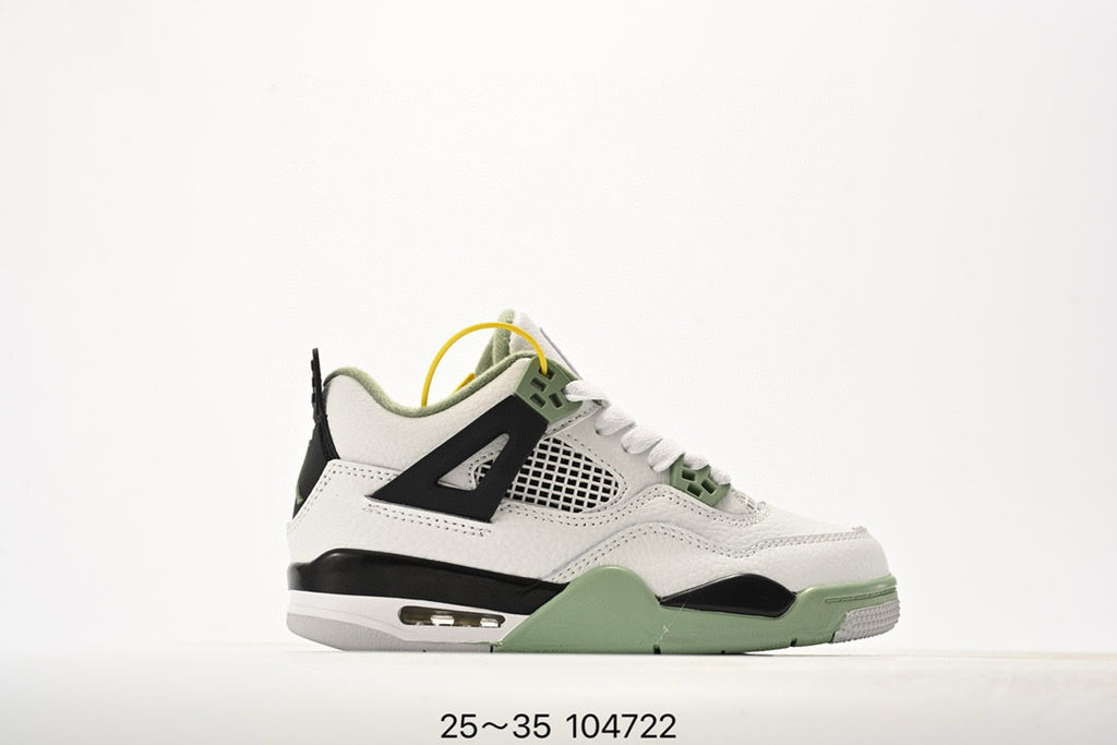 Joe 4 air cushion high quality children's shoes " white, lime green"