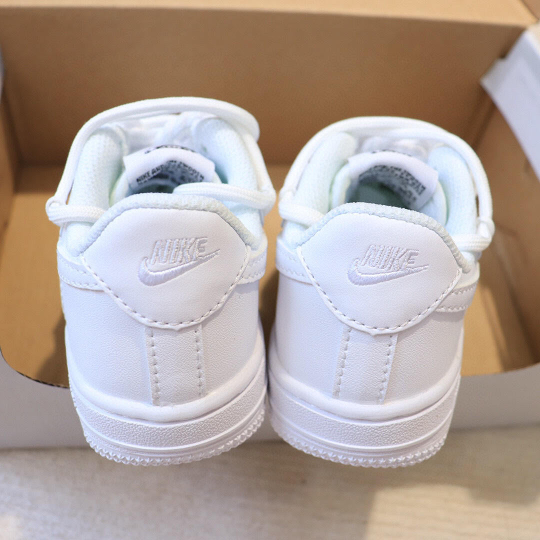 Air Force low-top lace-up sneakers" white"