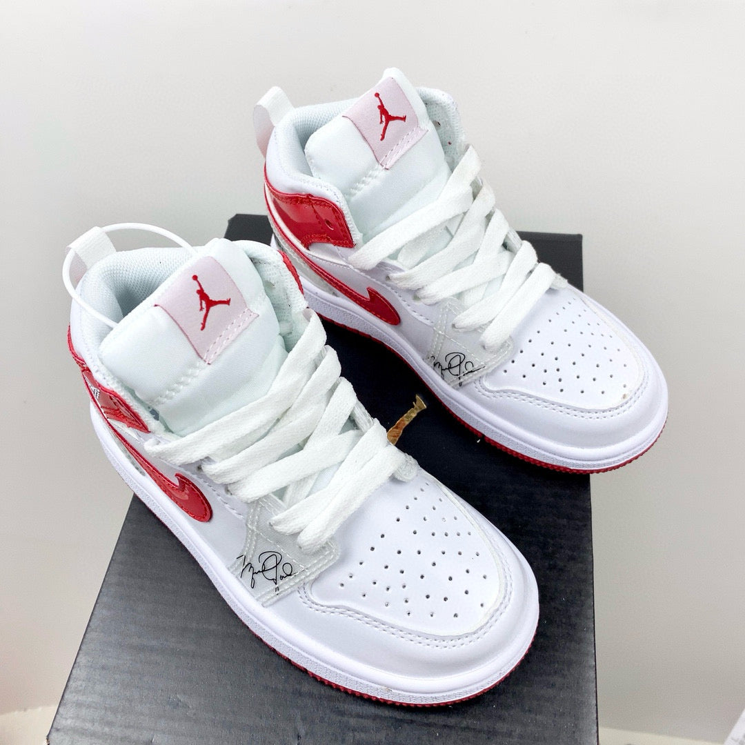 Joe 1 new color children's shoes" white, red"