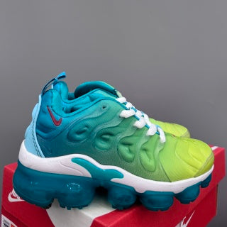 Nike AIR MAX plus full-length air cushion" yellow-green, light blue"