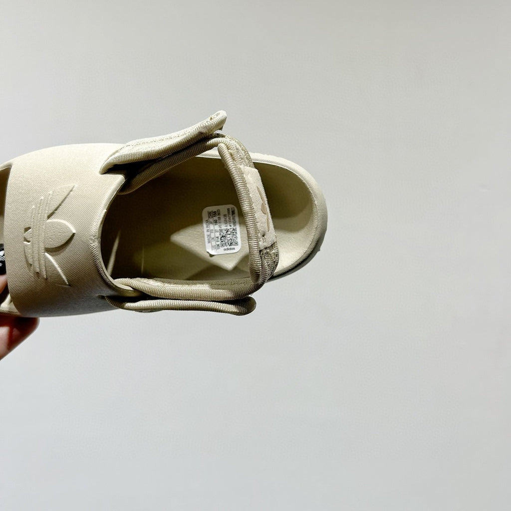 Adidas clover soft thick sole detachable two-wear children's sandals" cream"