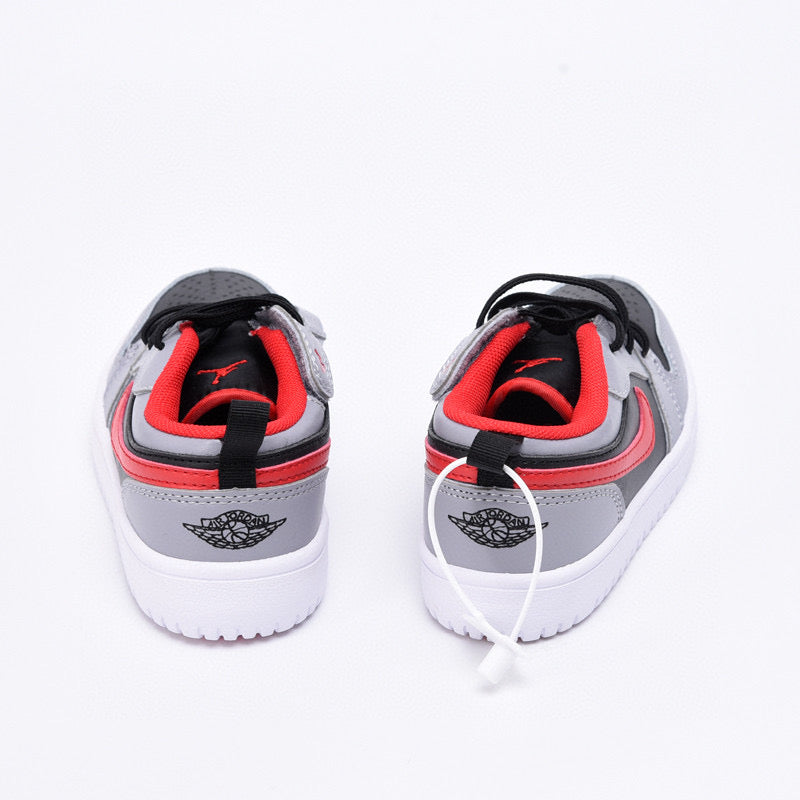 Joe 1 magic buckle children's shoes" gray, black, red"
